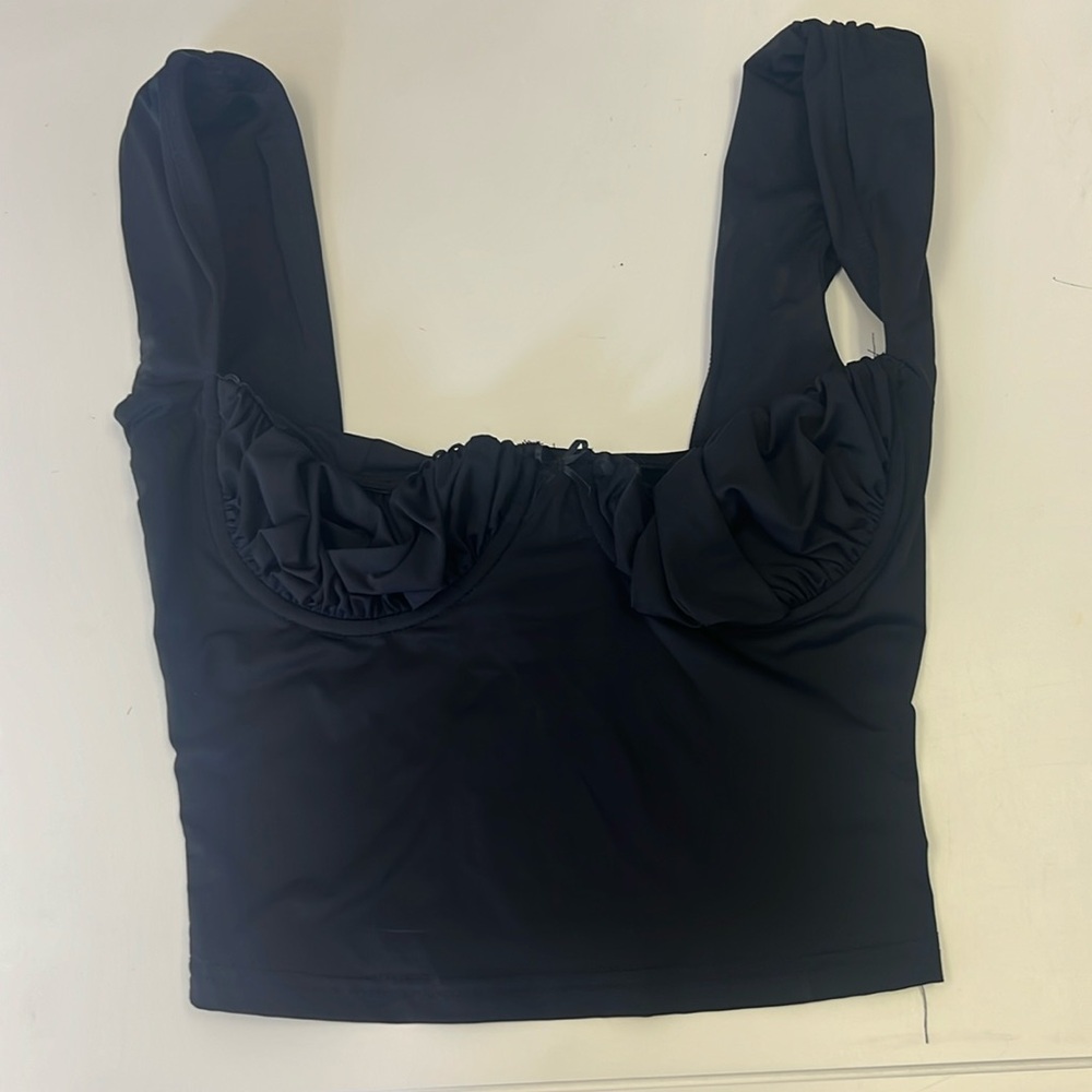 Princess Polly Candyce Black Top Size 2